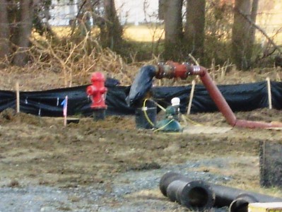 The newly installed back-up well in Bridgeville.