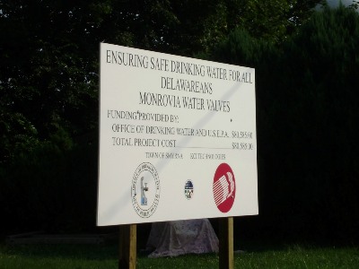 Monrovia Valves Project Sign