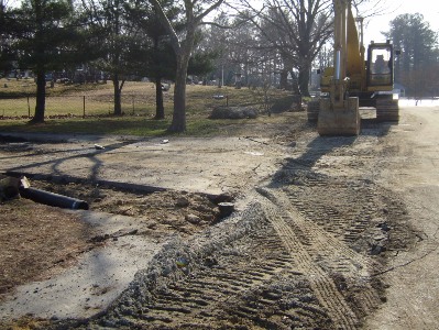 Working on replacing a water main in Smyrna.