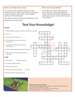Image: Don't let a tick make you sick crossword