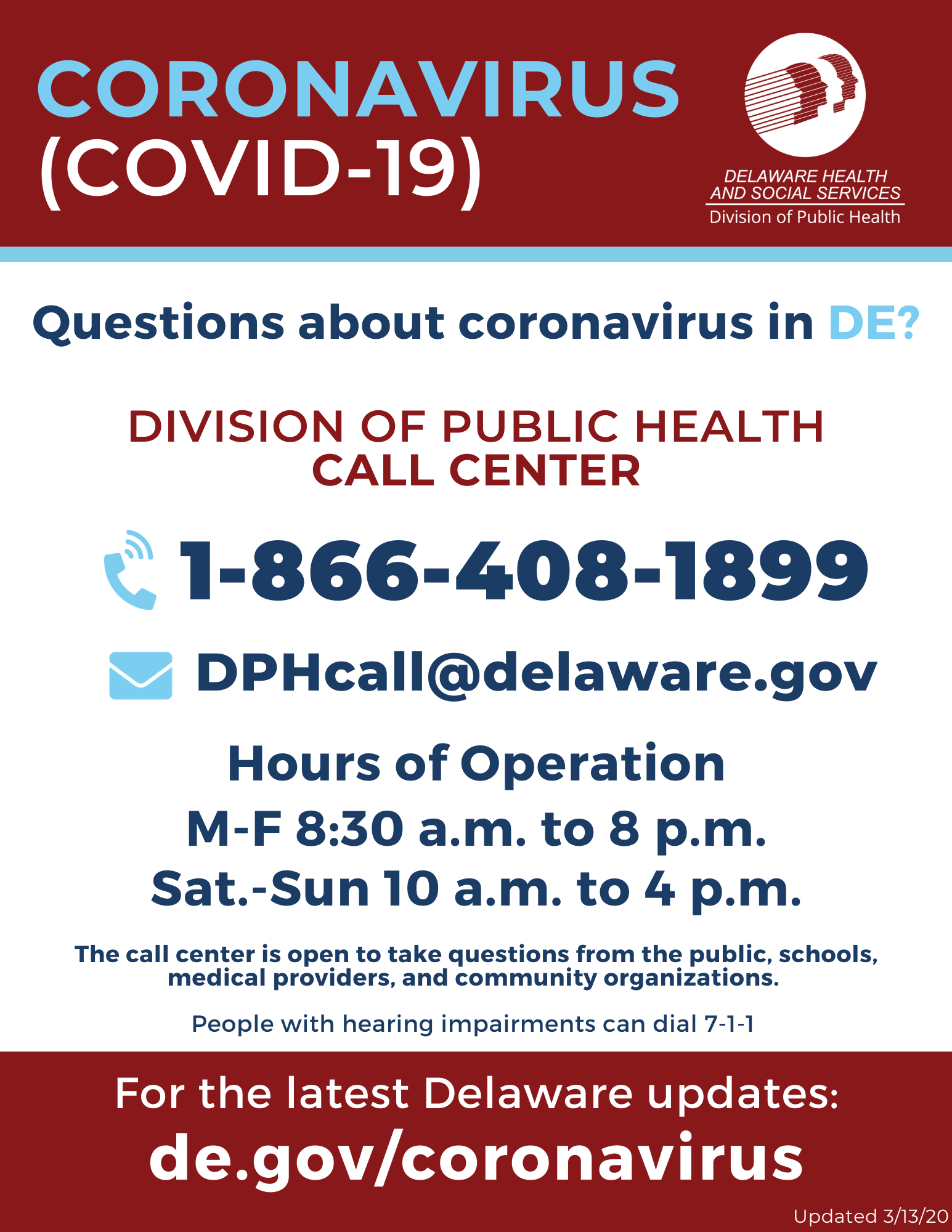 2019 Novel Coronavirus (COVID-19) - Delaware Health and ...