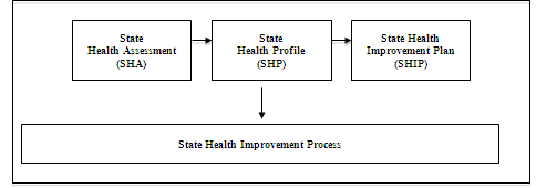 Figure 1 provides a conceptual framework for the State Health Improvement Process.