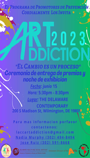 Art Addiction Spanish Flyer