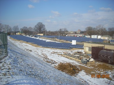 All the panels installed at the WilmingtonPorter Plant Water Treatment Facility.