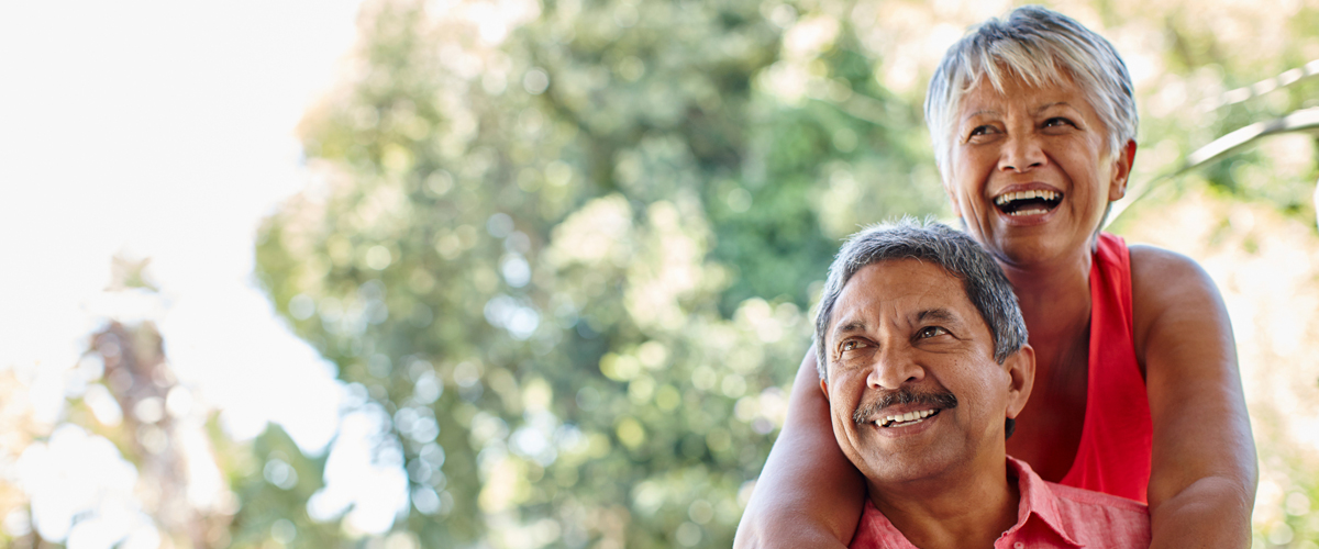 Picture of a happy retired couple