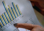 Photo showing graph to illustrate data link