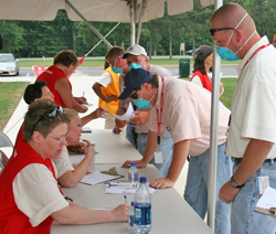 Image of people participating in an exercise.