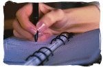Photo: Using planning calendar to prevent stress