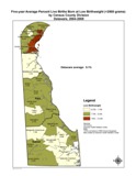 Map: Low birthweight births 04-08