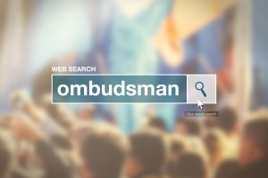 Web search bar glossary term - ombudsman
