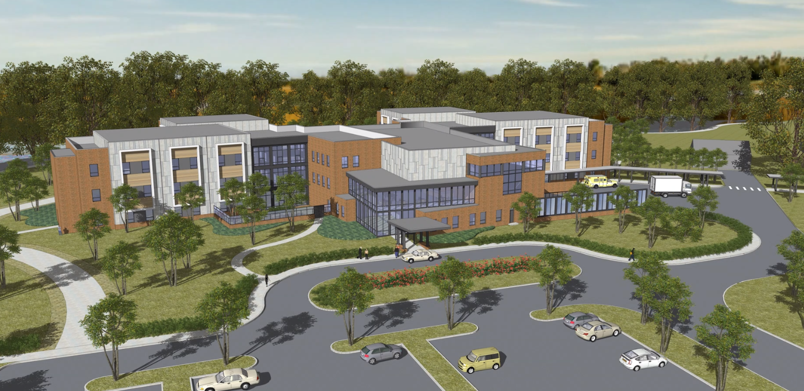 A rendering of the new Hospital for the Chronically Ill